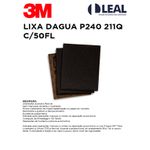 LIXA AGUA P240 211Q C/50FL 3M