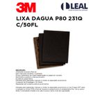 LIXA AGUA P80 231Q C/50FL 3M