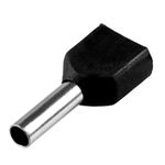 TERMINAL ILHÓS DUPLO 2X1.5MM PRETO PCT100 DECORLUX