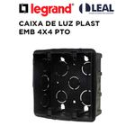 CAIXA DE LUZ 4X4 PVC PRETA - LEGRAND