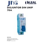 DISJUNTOR DIN UNIPOLAR 70A JNG