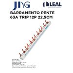 PENTE DE BARRAMENTO 63A TRIPOLAR/TRIFÁSICO 12P 22,5CM JNG