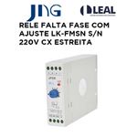 RELE FALTA FASE C/ AJUSTE LK-FMSN S/N 220V CX ESTREITA LUKMA