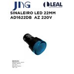 SINALEIRO LED 22MM AD1622DB AZUL 220V JNG