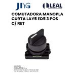 COMUTADORA MANOPLA CURTA LAY5 ED5 3 POSIÇÕES COM RETORNO JNG