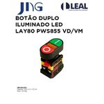 BOTÃO DUPLO ILUMINADO LED LAY80 PWS855 VERDE/VERMELHO 2NA + 2NF JNG