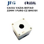 CAIXA VAZIA BOTÃO 22MM 1 FURO CINZA BMX101 JNG