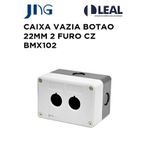 CAIXA VAZIA BOTÃO 22MM 2 FUROS CINZA BMX102 JNG