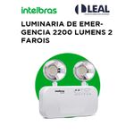 LUMINÁRIA DE EMERGÊNCIA 2200 LUMENS 2 FARÓIS INTELBRAS