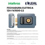 FECHADURA ELÉTRICA 12V FX1500 CZ INTELBRAS