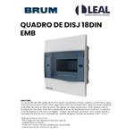 QUADRO DE DISJUNTORES 18DIN EMBUTIDO BRUM