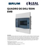 QUADRO DE DISJUNTORES 9DIN EMBUTIR BRUM