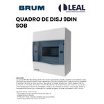 QUADRO DE DISJUNTORES 9DIN SOBREPOR BRUM