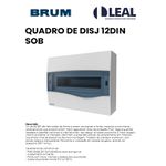 QUADRO DE DISJUNTORES 12DIN SOBREPOR BRUM