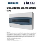 QUADRO DE DISJUNTORES 18DIN DE SOBREPOR BRUM