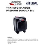 TRANSFORMADOR PREMIUM 3000VA BIVOLT FORCELINE