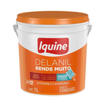 TINTA ACRÍLICA DELANIL RENDE MUITO STANDARD BRANCO NEVE BALDE 15L IQUINE