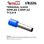 TERMINAL ILHOS SIMPLES 2.5MM AZ TI-2,5-8 INTELLI