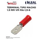 TERMINAL TIPO MACHO 1.5 MM VERMELHO MA-1,5-6 INTELLI