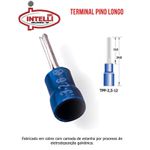 TERMINAL TIPO PINO LONGO 2.5 MM AZUL TPP-2,5-12 INTELLI