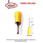 TERMINAL TIPO PINO LONGO 4 A 6 MM AMARELO TPP-6-12 INTELLI