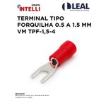 TERMINAL TIPO FORQUILHA 0.5 A 1.5 MM VERMELHO TPF-1,5-4 INTELLI
