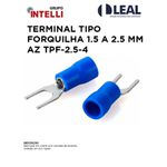 TERMINAL TIPO FORQUILHA 1.5 A 2.5 MM AZUL TPF-2,5-4 INTELLI