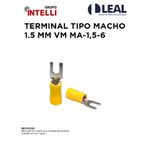 TERMINAL TIPO FORQUILHA 4 A 6 MM AMARELO TPF-6-5 INTELLI