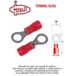 TERMINAL TIPO OLHAL 0.5 A 1.5 MM VERMELHO TP-1,5-4 INTELLI