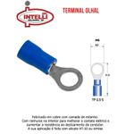 TERMINAL TIPO OLHAL 1.5 A 2.5 MM AZUL TP-2,5-5 INTELLI