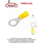 TERMINAL TIPO OLHAL 4 A 6 MM AMARELO TP-6-5 INTELLI