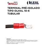 TERMINAL PRÉ-ISOLADO TIPO OLHAL 10-6 TUBULAR