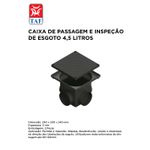 CAIXA DE PASSAGEM E INSP ESGOTO 4.5L TAF