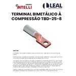 TERMINAL BIMETÁLICO À COMPRESSÃO TBD-16-8 INTELLI
