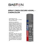 SPRAY CINZA ESCURO 400ML CHEMICOLOR