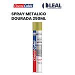 SPRAY METÁLICO DOURADA 250ML CHEMICOLOR