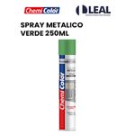 SPRAY METÁLICO VERDE 250ML CHEMICOLOR