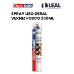 SPRAY USO GERAL VERNIZ FOSCO 250ML CHEMICOLOR