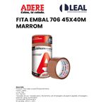 FITA DE EMBALAR 706 45X40M MARROM ADERE