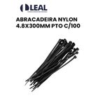 ABRAÇADEIRA NYLON 4.8X300MM PRETO COM 100