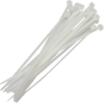 ABRAÇADEIRA NYLON 4.8X300MM BRANCO COM 100