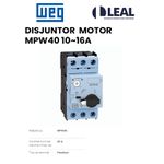 DISJUNTOR MOTOR MPW40 10~16A WEG