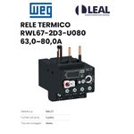 RELE TERMICO RWL67-2D3-U080 63,0~80,0A WEG