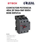 CONTATOR POTENCIA 40A 3P 1NA+1NF 660V BOB 220VCA
