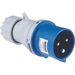 PLUGUE INDUSTRIAL 250V 32A 2P+T 6H AZUL - TRAMONTINA 