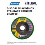 DISCO CORTE AÇO/INOX STANDARD 115X1.0 NORTON 