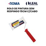 ROLO DE PINTURA SEM RESPINGO 15CM C/CABO ROMA