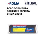 ROLO DE PINTURA POLIESTER ESPUMA CINZA 23CM ROMA