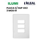 PLACA C/ SUP 4X2 3 MOD I9 ILUMI