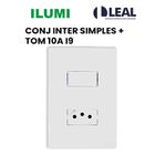 CONJUNTO INTER SIMPLES + TOMADA 10A I9 ILUMI